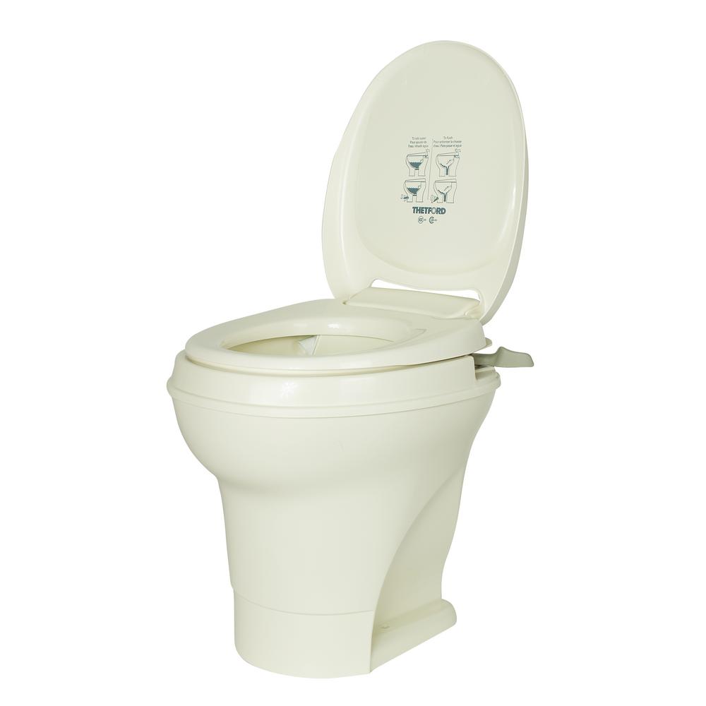 Thetford AquaMagic V RV High Permanent Toilet Foot Pedal Flush with