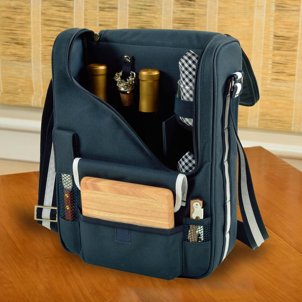 wine box cooler bag with glasses