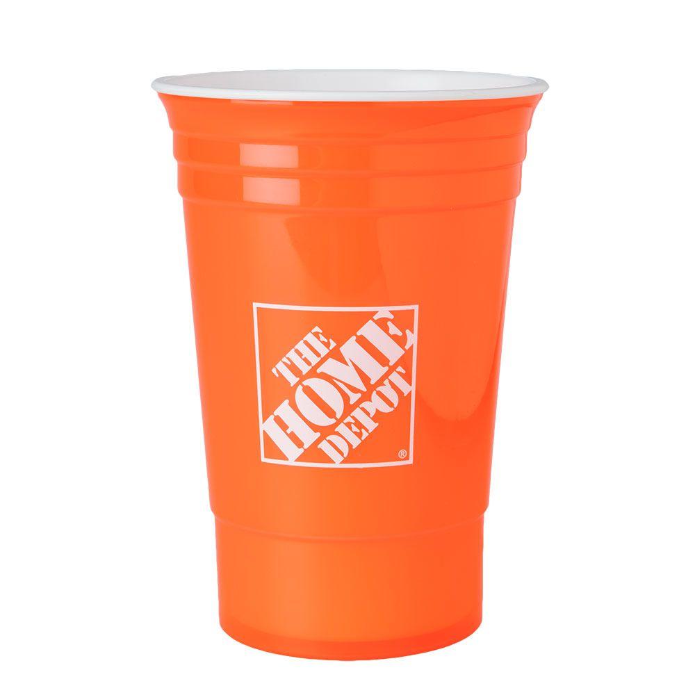 The Home Depot 16 oz. Home Depot Cup in Orange130162100 The Home Depot