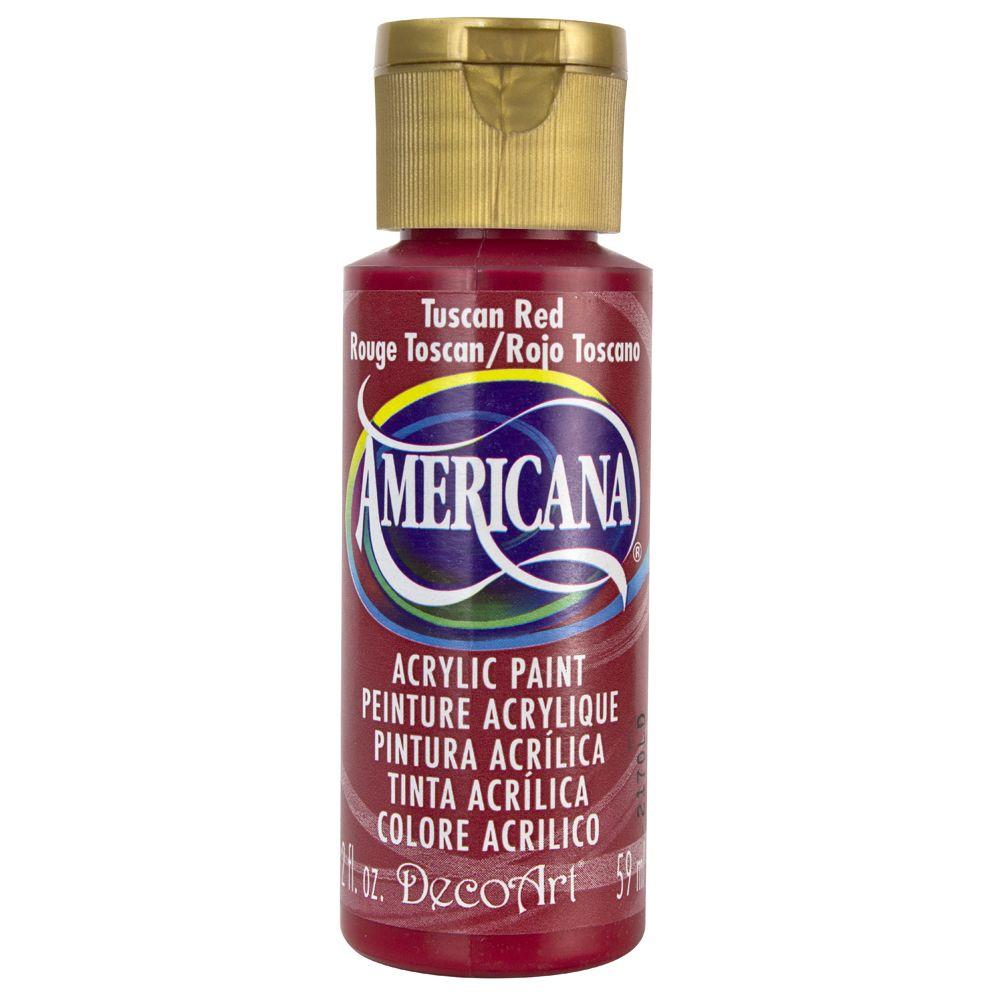 Decoart Americana 2 Oz Tuscan Red Acrylic Paint Da265 3 The Home Tuscan Red Acrylic Paint