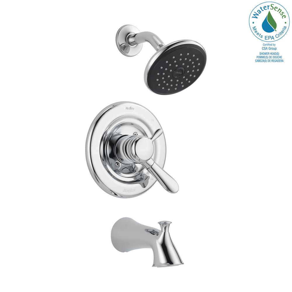 Delta Lahara Single Handle 1 Spray Tub And Shower Faucet In Chrome