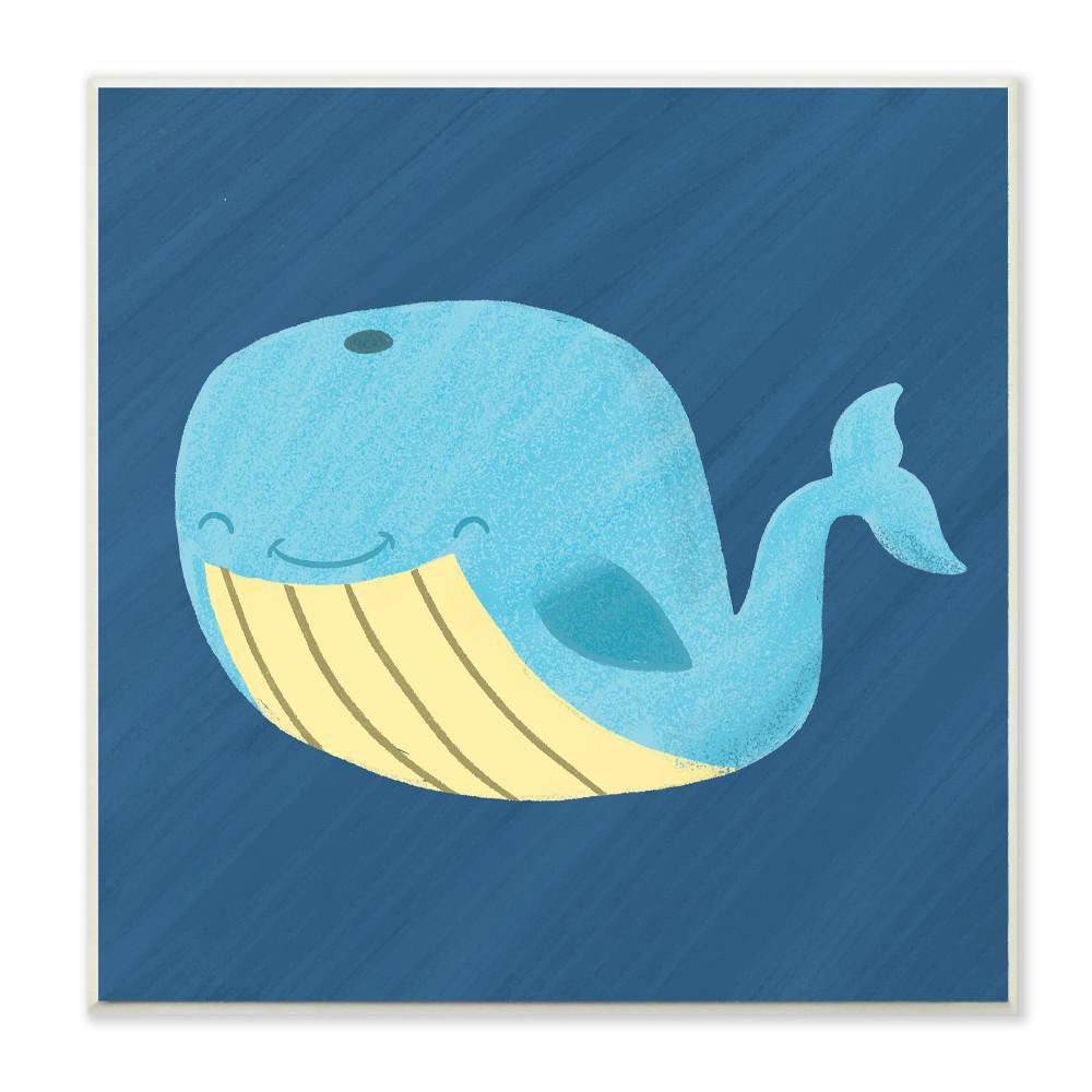 Stupell Industries 12 In X Hy Blue Whale On Cartoon Hy Blue Whale On Cartoon By Kiel Evins Wood Wall Art Brp 2293 Wd 12x12 The Home Depot