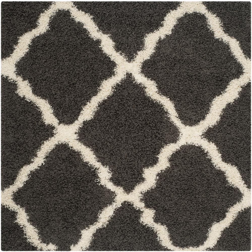 Safavieh Townsend Dark Gray/Ivory 6 ft. x 6 ft. Square Area Rug