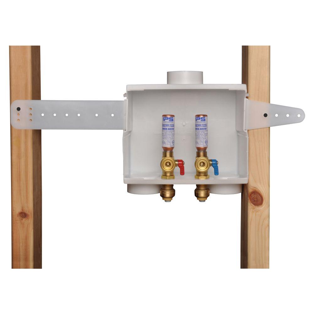 SharkBite Washing Machine Outlet Box 1/2 in. PushConnect Water Hammer