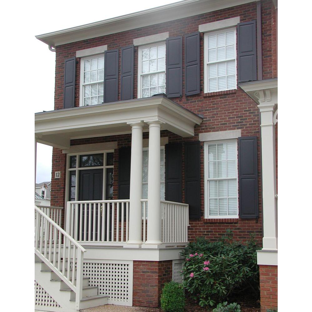 Unfinished 15W x 61H Per Pair Ekena Millwork RWL15X061UNP Exterior Real Wood Pine Louvered Shutters