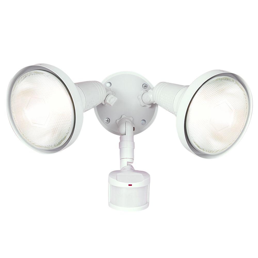 Timer No Bulbs Included Floodlights Outdoor Security Lighting 180 Degree White Motion Activated Sensor Outdoor Security Flood Light With Lamp Cover
