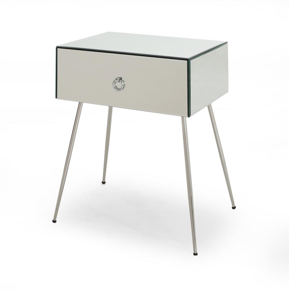Corregidor Mirrored Accent Table 65728 The Home Depot Corregidor Mirrored Accent Table 65728