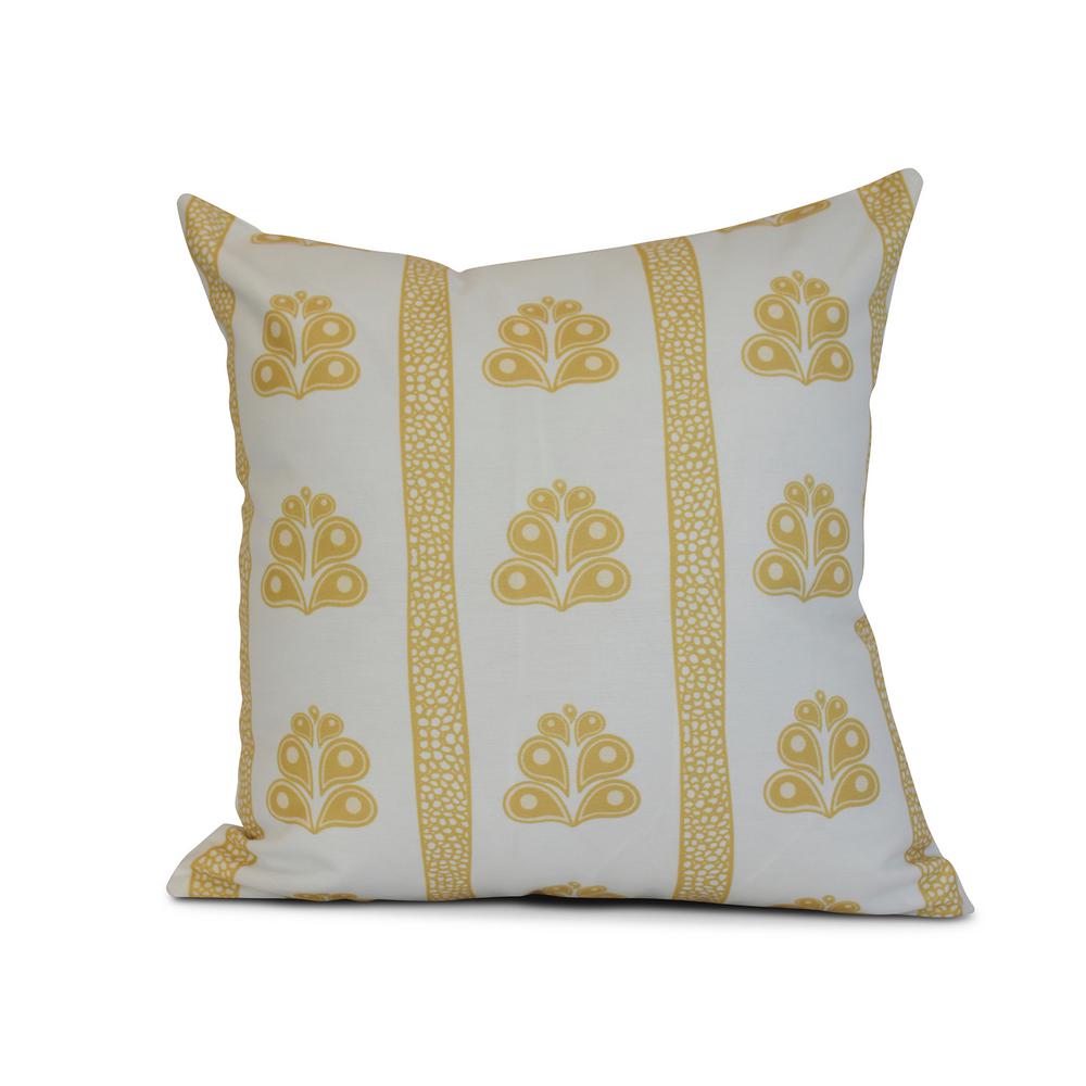 Purple 18 x 18 E by design Woven Tiki Geometric Print Pillow