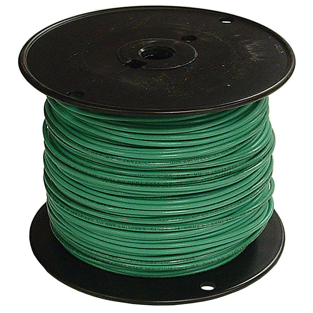 6 Green Stranded Cu Simpull Thhn Wire 6 Green Stranded Cu Simpull Thhn Wire