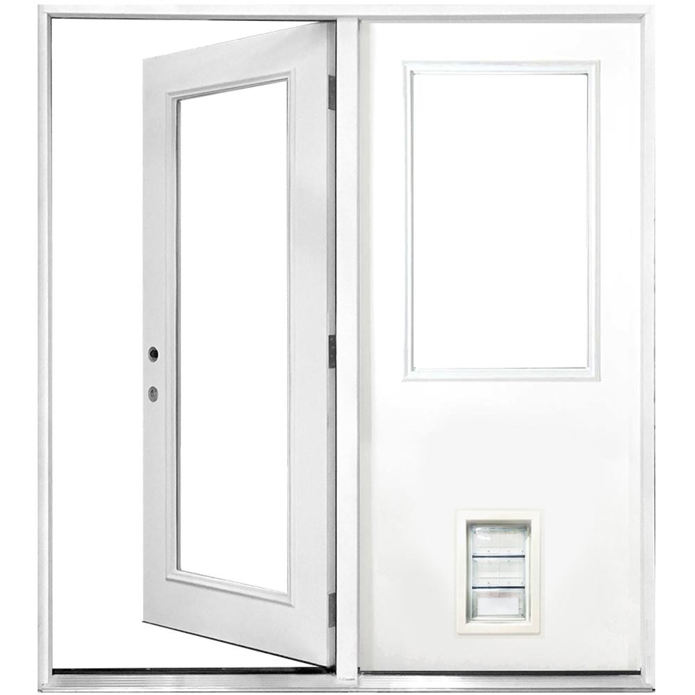 Steves Sons 72 In X 80 Clear Lite Primed White Fiberglass Steves Sons 72 In X 80 Clear Lite Primed White Fiberglass Prehung