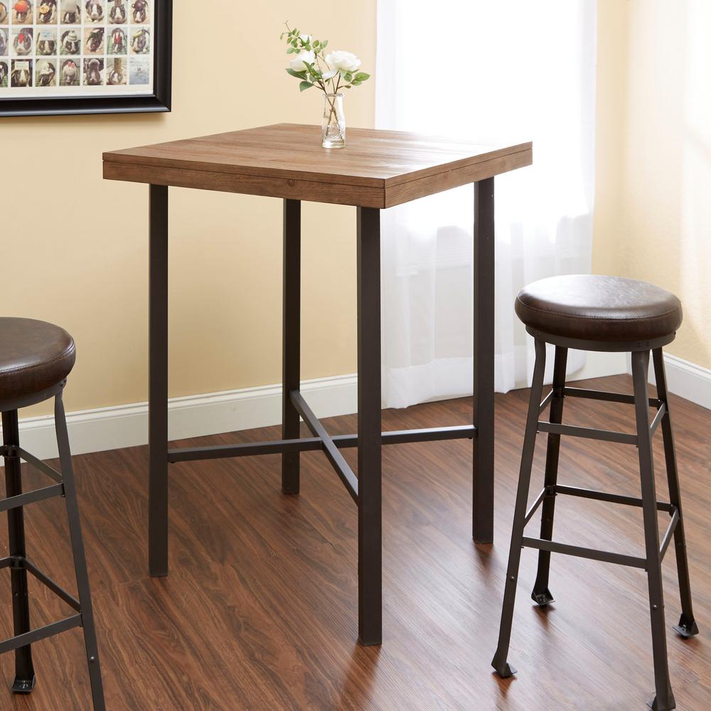 Fowler Industrial Brown Bar Table