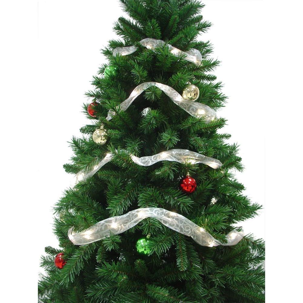 LED Lights Wired Swag Pine Ornaments 9FT Christmas Garland Decorated Garland