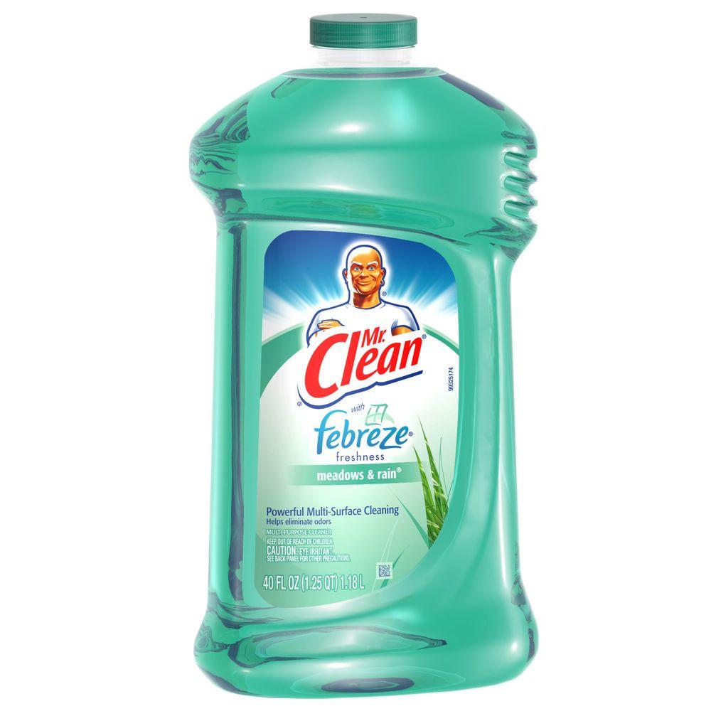 Mr Clean 40 Oz Multi Purpose Cleaner Meadows And Rain With Febreze