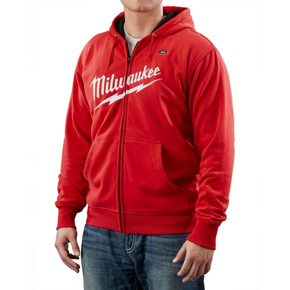 Milwaukee Small M12 Lithium Ion Cordless Red Heated Hoodie Hoodie Only 