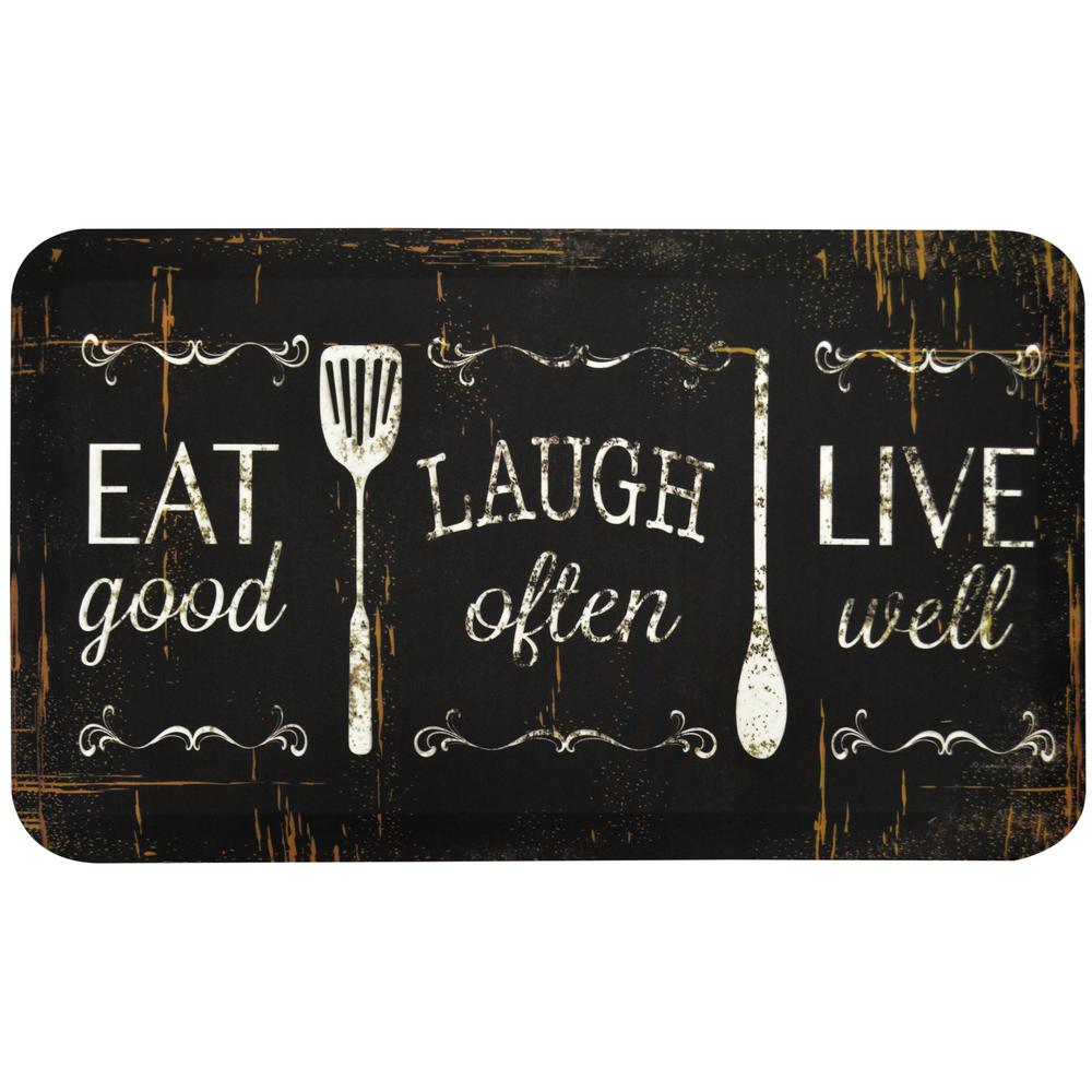 Home Dynamix Designer Chef Eat Laugh Live 18 In X 30 In Anti