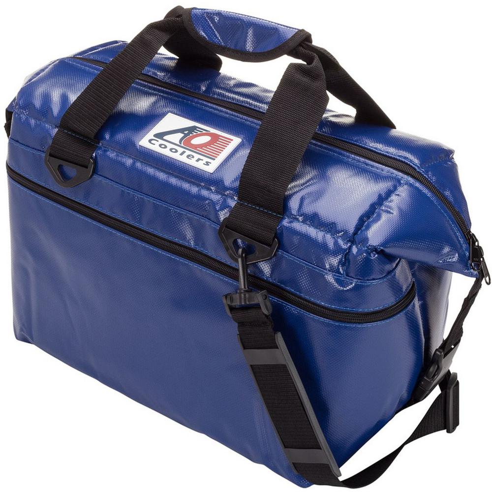 AO Coolers 30 Qt. Soft Vinyl Cooler with Shoulder Strap and Wide