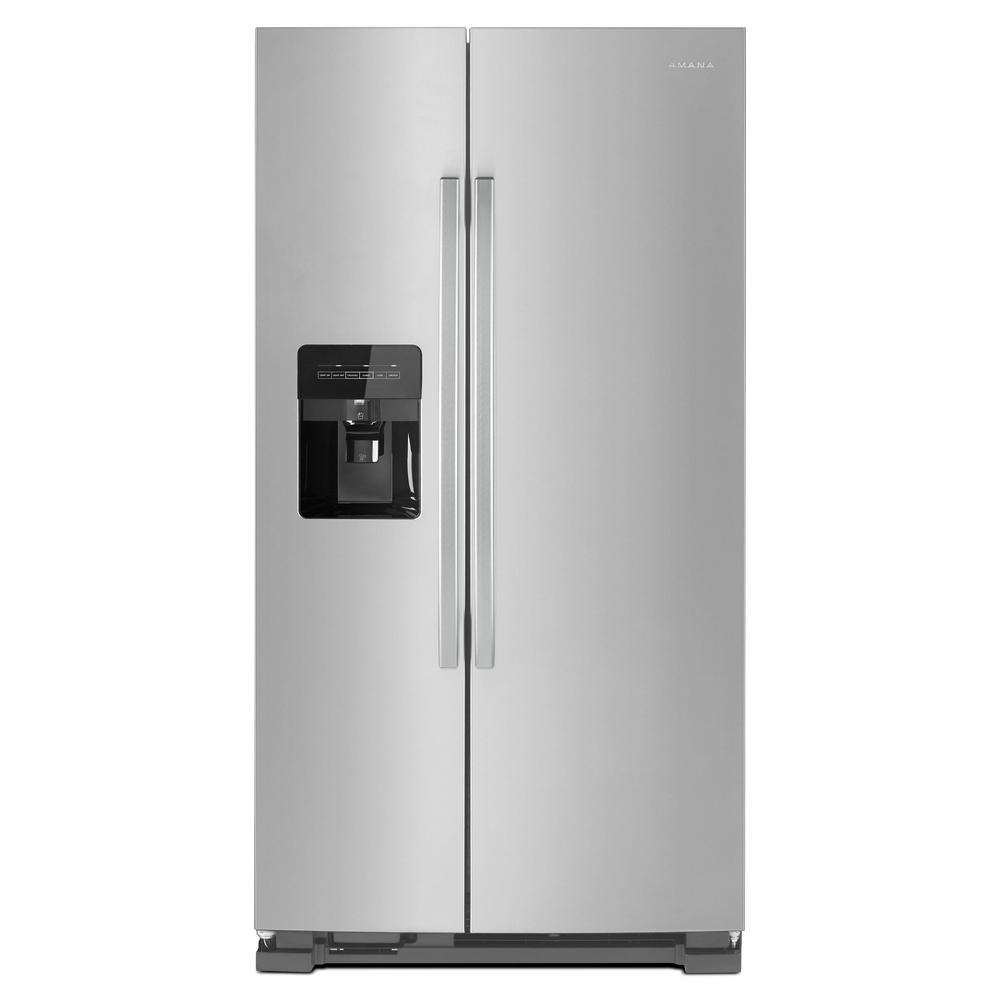 Amana 21.4 cu. ft. Side by Side Refrigerator in Stainless Steel, Silver ASI2175GRS