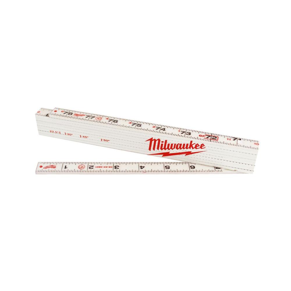 Milwaukee 78 in. Composite Folding Ruler48223801 The Home Depot