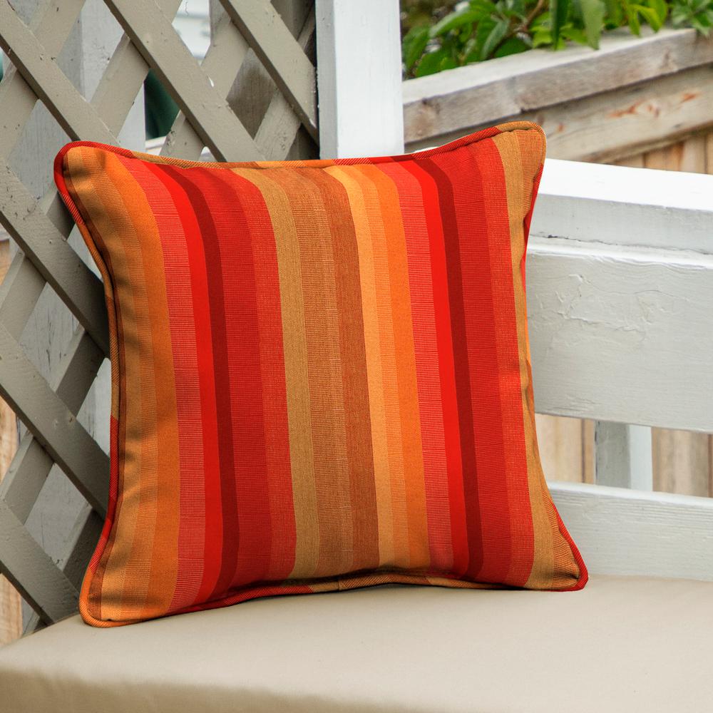 Home Decorators Collection Sunbrella Astoria Sunset Square Outdoor