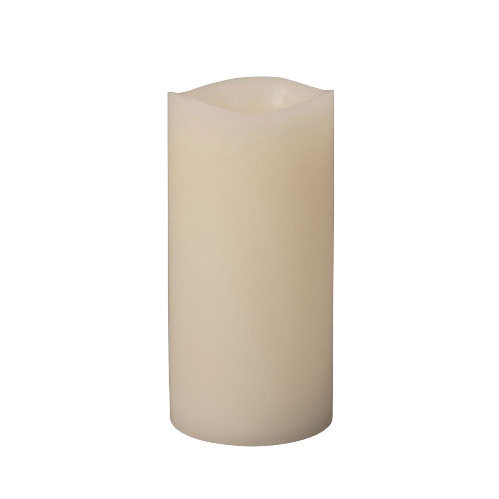 Flameless Candle Scented Christmas Candles Indoor H Bisque Vanilla Scent Faux Blackened Wick Led Wax Timer Candle
