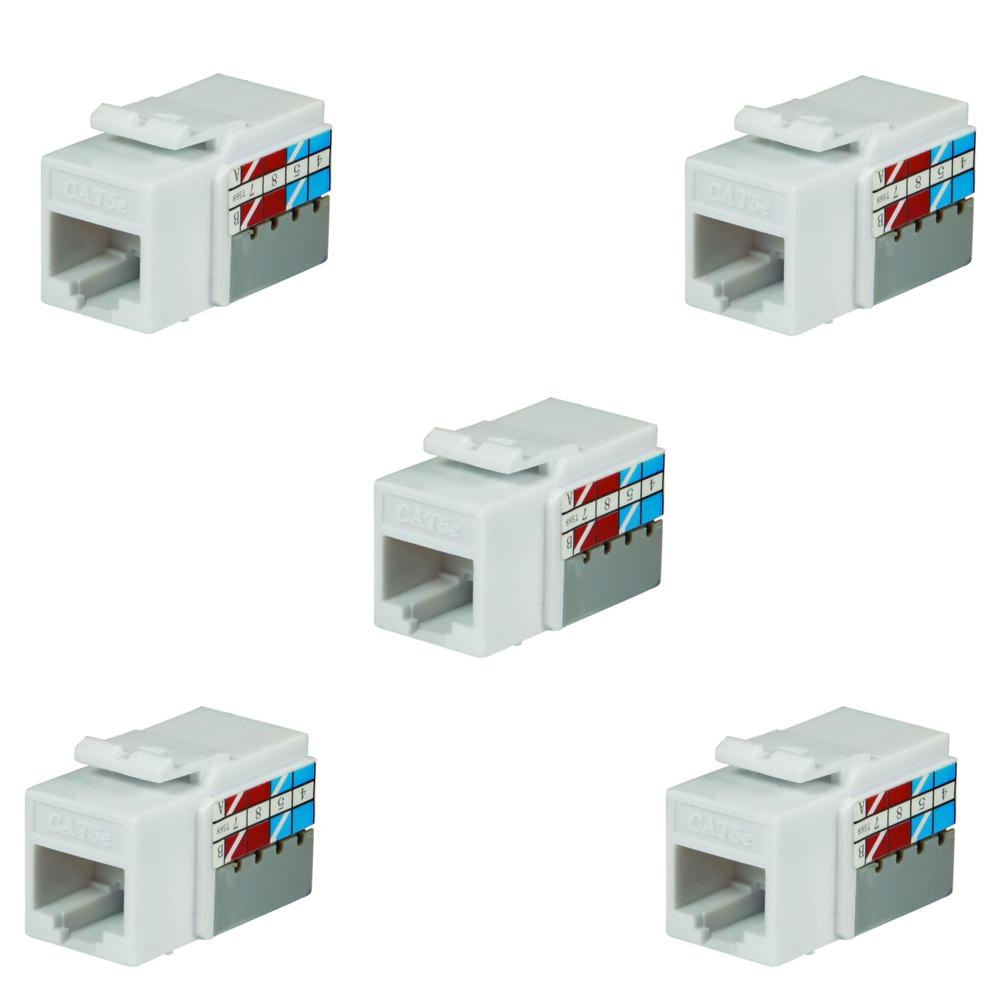 Ethernet (CAT-5) - Wall Jacks - Wall Plates & Jacks - The ... cat5e wiring jack from home depot 