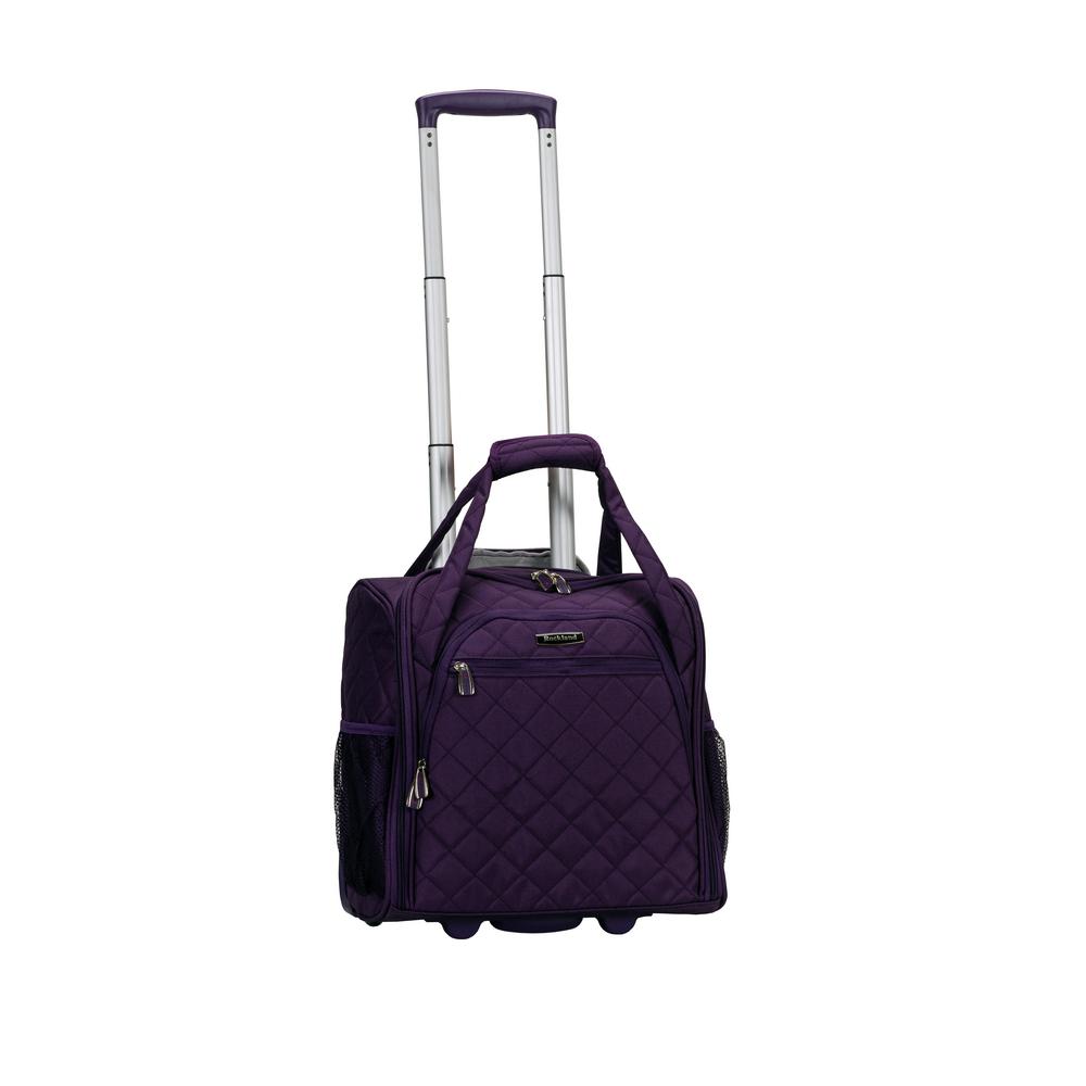 purple underseat luggage