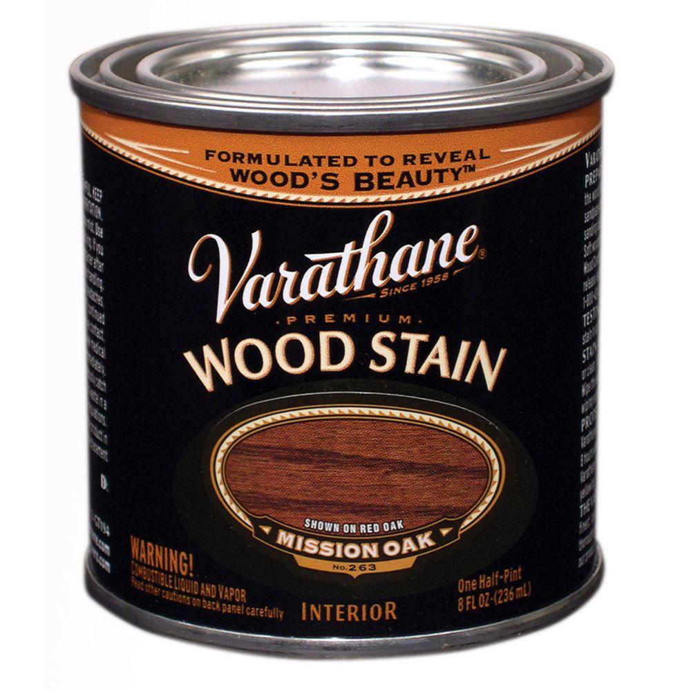 Varathane 1/2Pint Mission Oak Premium Interior Wood Stain211805 The