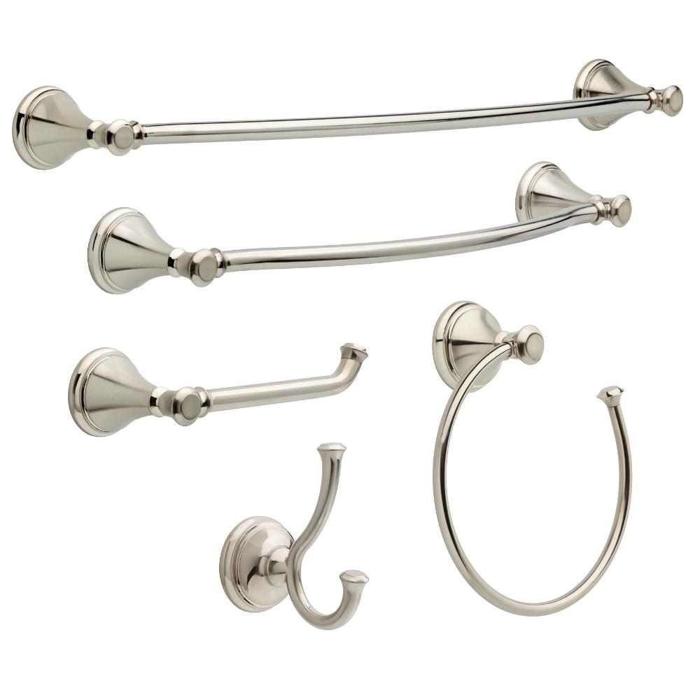 Home & Garden Delta Cassidy 12 In Towel Bar In Chrome 79712 Towel Racks 