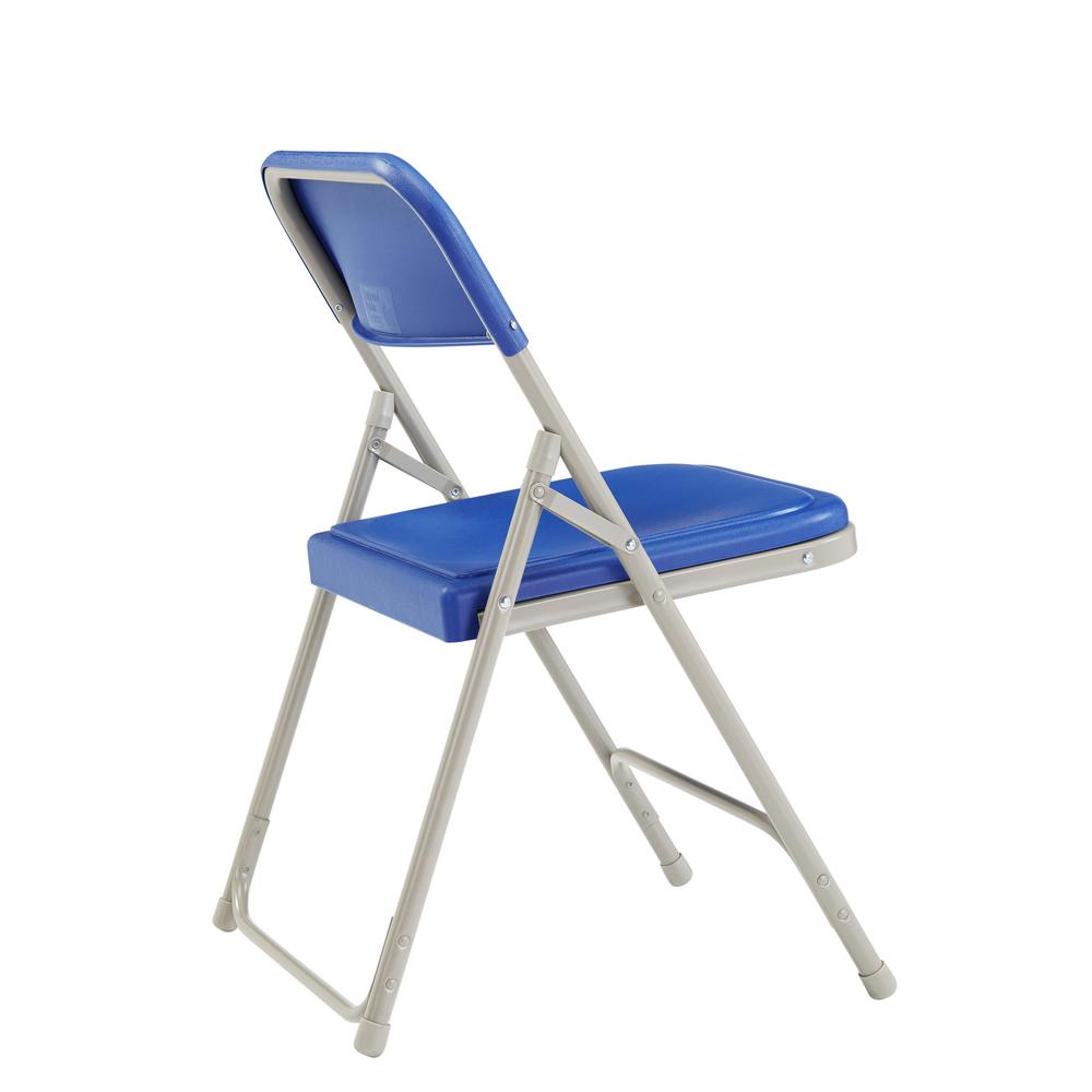 blue plastic folding chairs