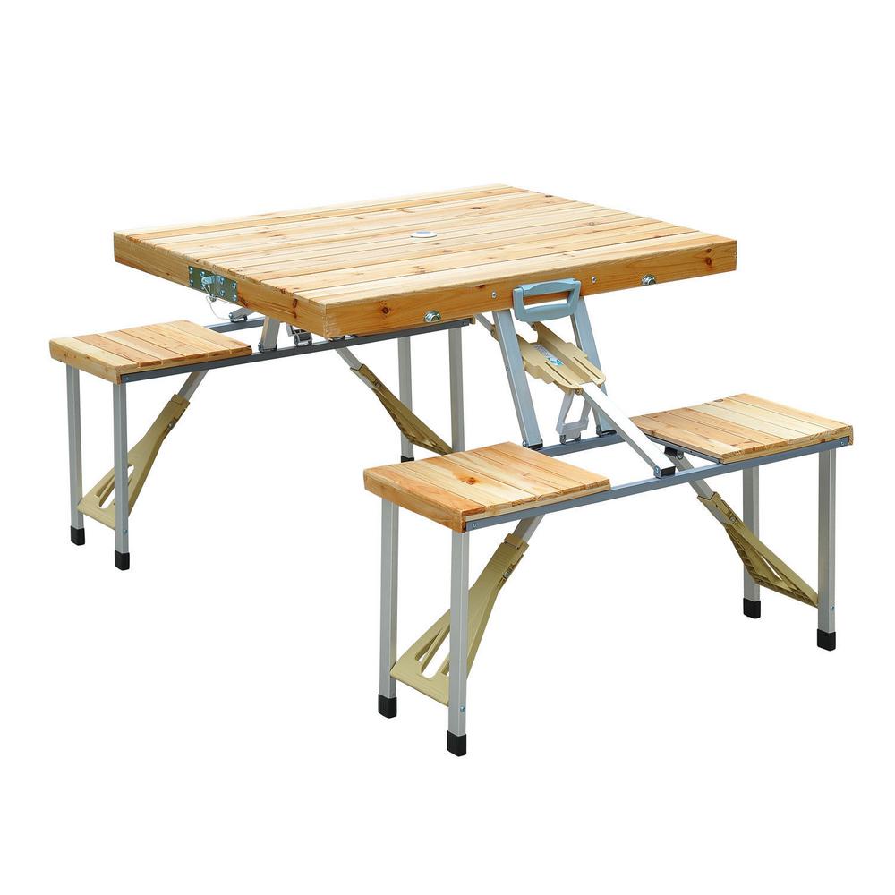 suitcase picnic table