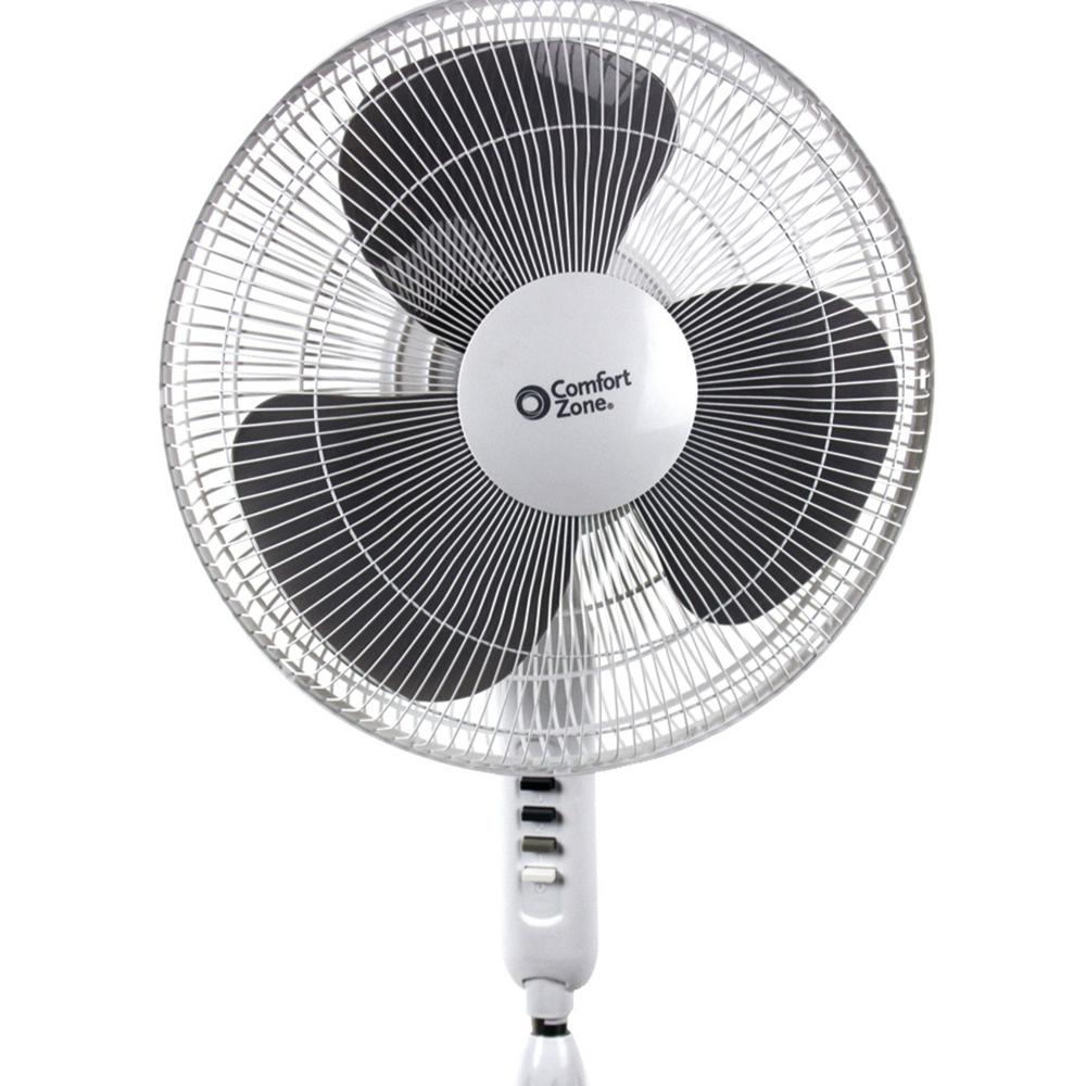 Optimus 16 in. Oscillating Pedestal Fan with Remote ControlF1672WH The Home Depot