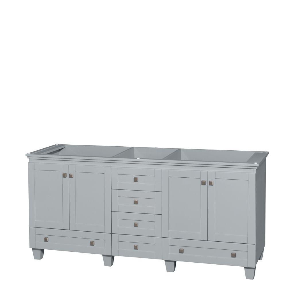 Wyndham Collection Acclaim 72 In Vanity Cabinet Oyster Gray