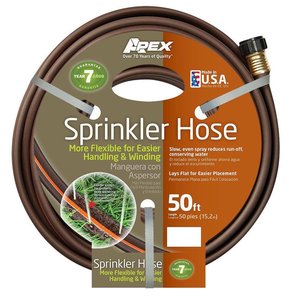 Apex 1 In Dia X 50 Ft Sprinkler Water Hose 2030 The Home Depot - Apex Garden Hose 50 Ft Apex 1 In Dia X 50 Ft Sprinkler Water Hose 2030 The Home Depot - Apex Garden Hose 50 Ft