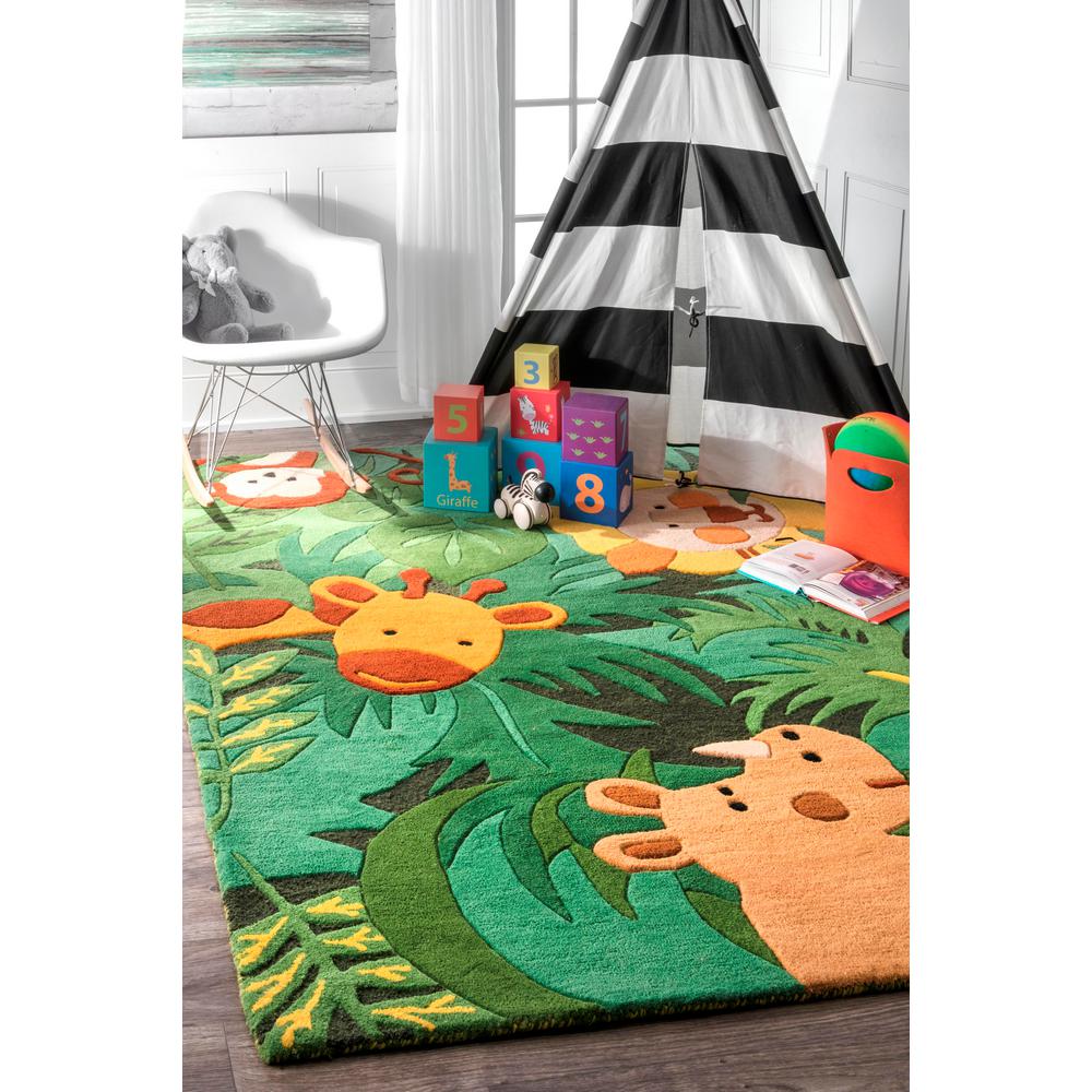 kids jungle rug