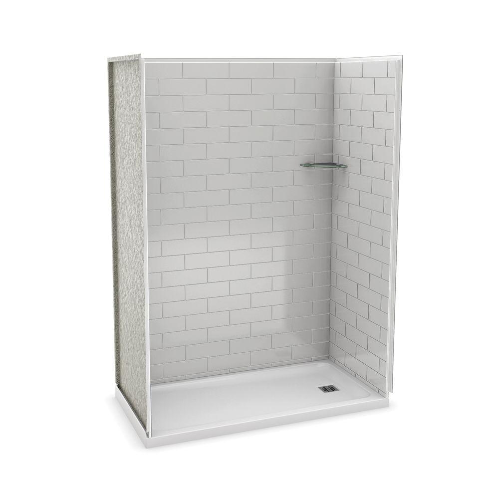 Utile by MAAX 32 in. x 60 in. x 83.5 in. Alcove Shower Kit with Right