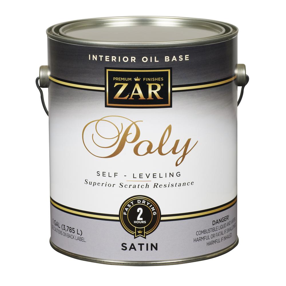 ZAR 1 gal. Clear Satin OilBased Interior Polyurethane Self Leveling
