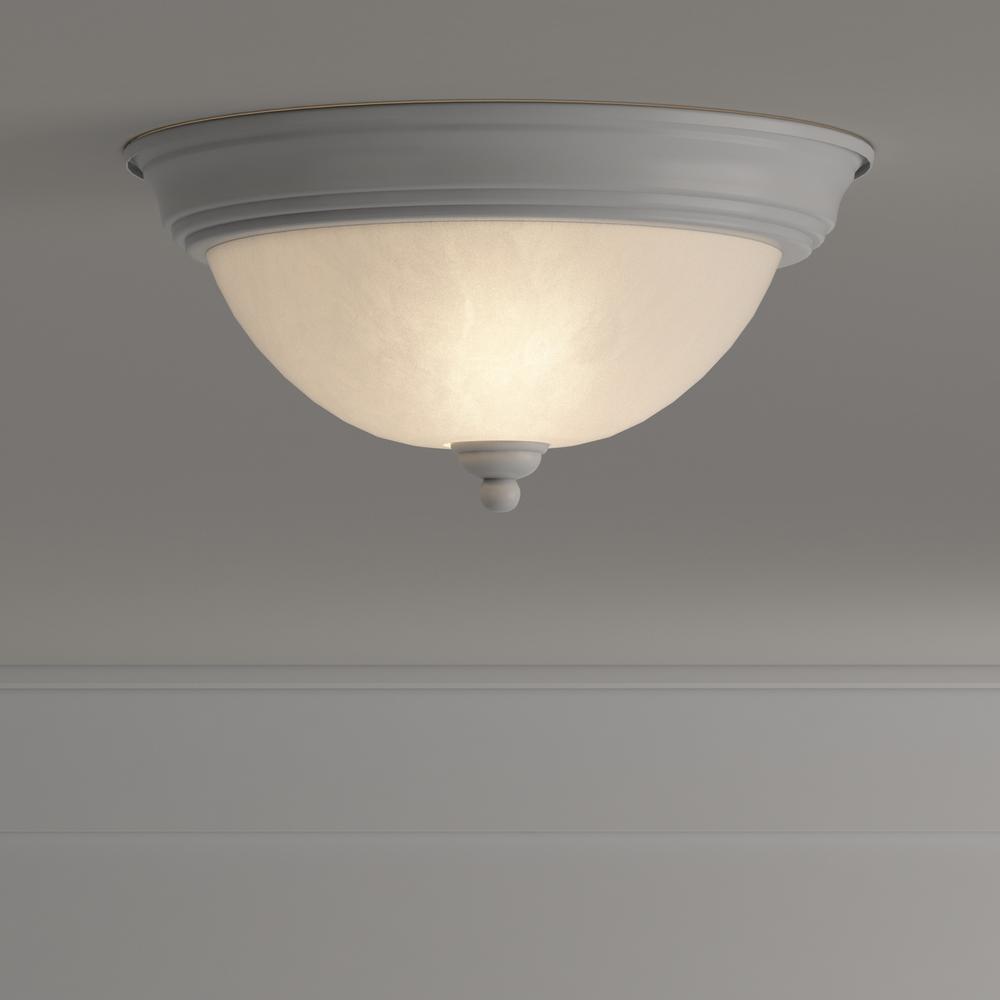 Hampton Bay 2 Light Copper Patina Ceiling Living Room Flush Mount Close To Ceiling Lights