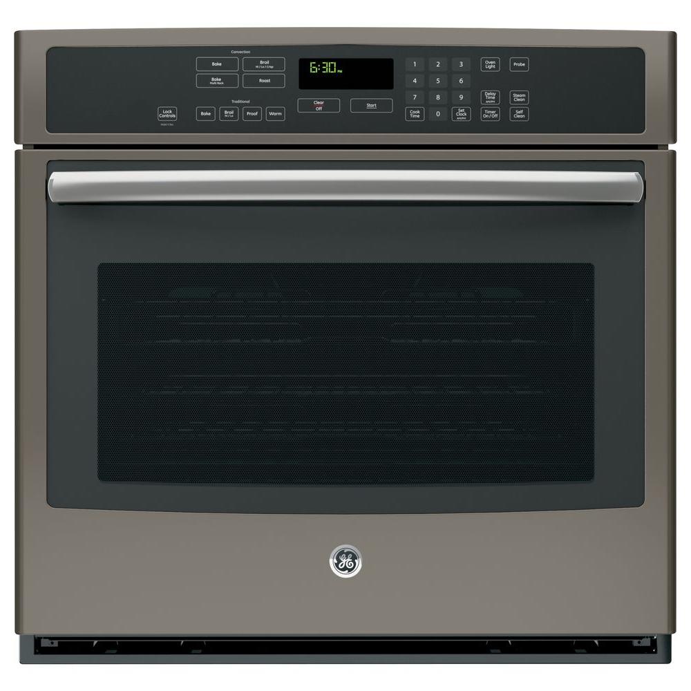 Ge Profile 30 In Single Electric Wall Oven With Convection Self Ge Profile 30 In Single Electric Wall Oven With Convection Self Cleaning Stainless Steel Pt7050sfss The Home Depot