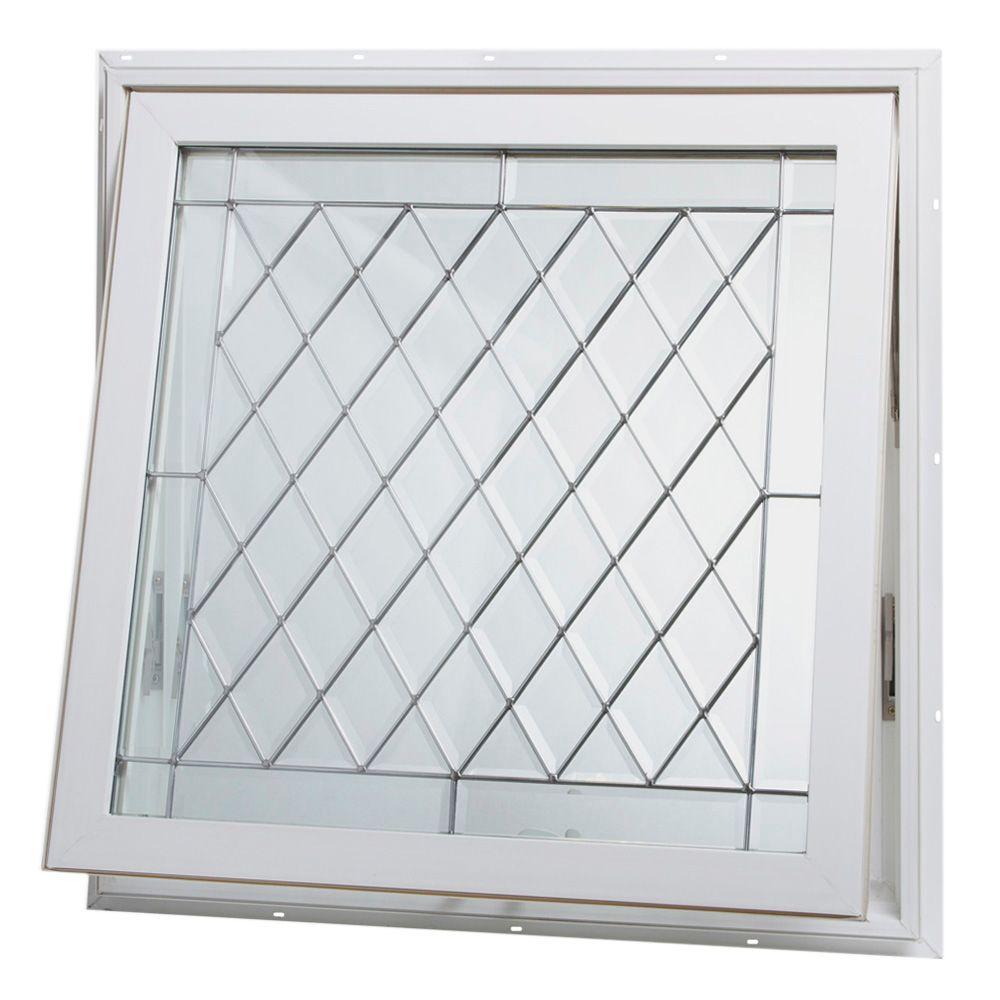 TAFCO WINDOWS 32 in. x 32 in. Awning Vinyl Window WhiteVA3232BDGP
