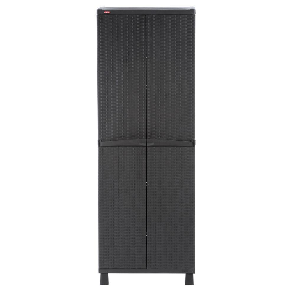 Keter 26 in. x 72 in. Freestanding Plastic Rattan The Home Depot