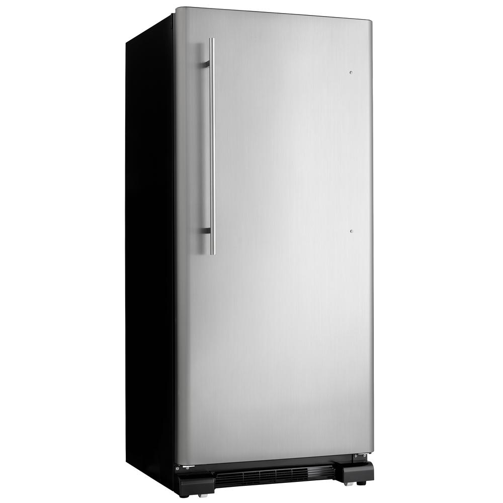 Danby 30 in. W 17.0 cu. ft. Freezerless Refrigerator in Black with Stainless Steel Door 