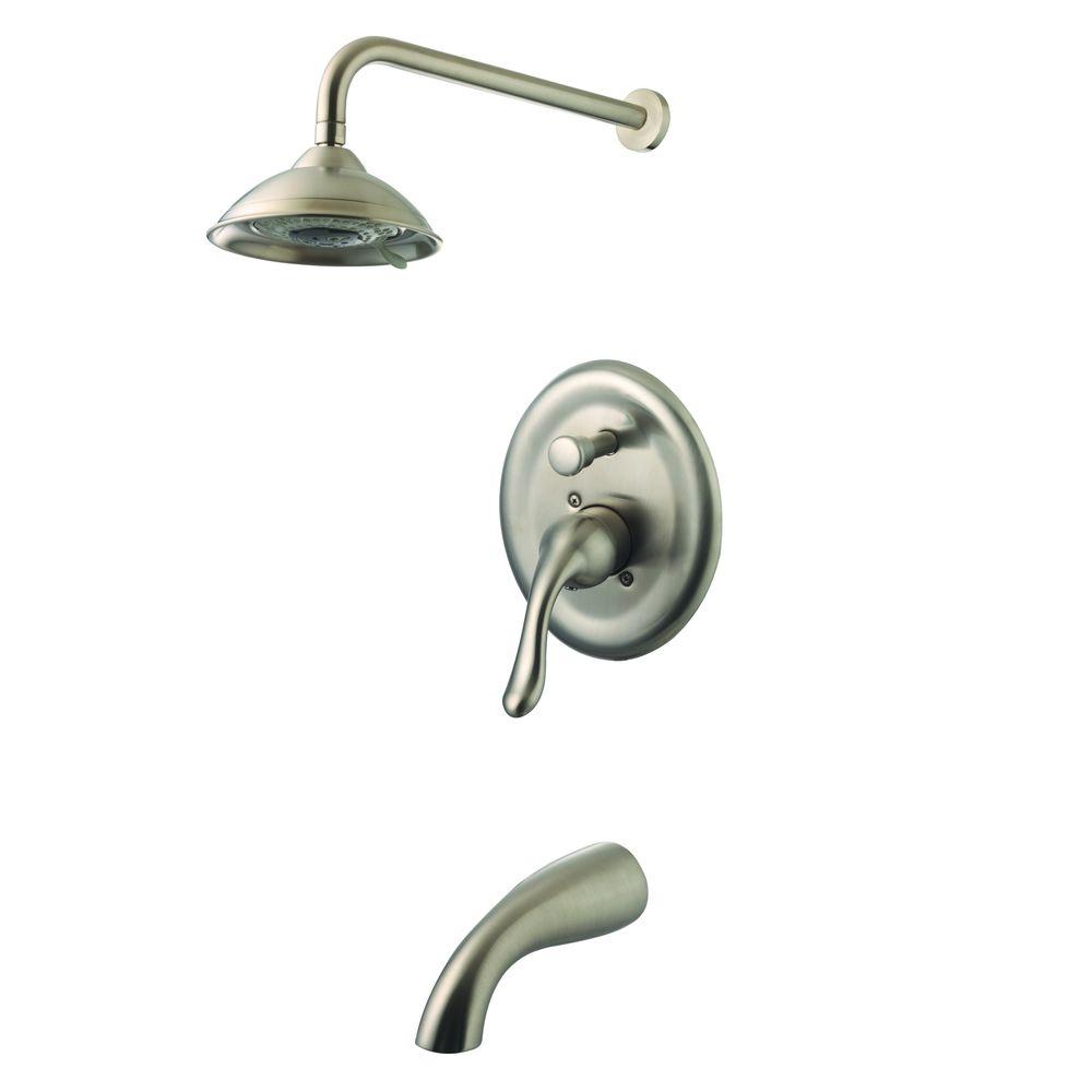 Yosemite Home Decor Single Handle 2 Spray Tub And Shower Faucet In Yosemite Home Decor Single Handle 2 Spray Tub And Shower Faucet In Brushed Nickel