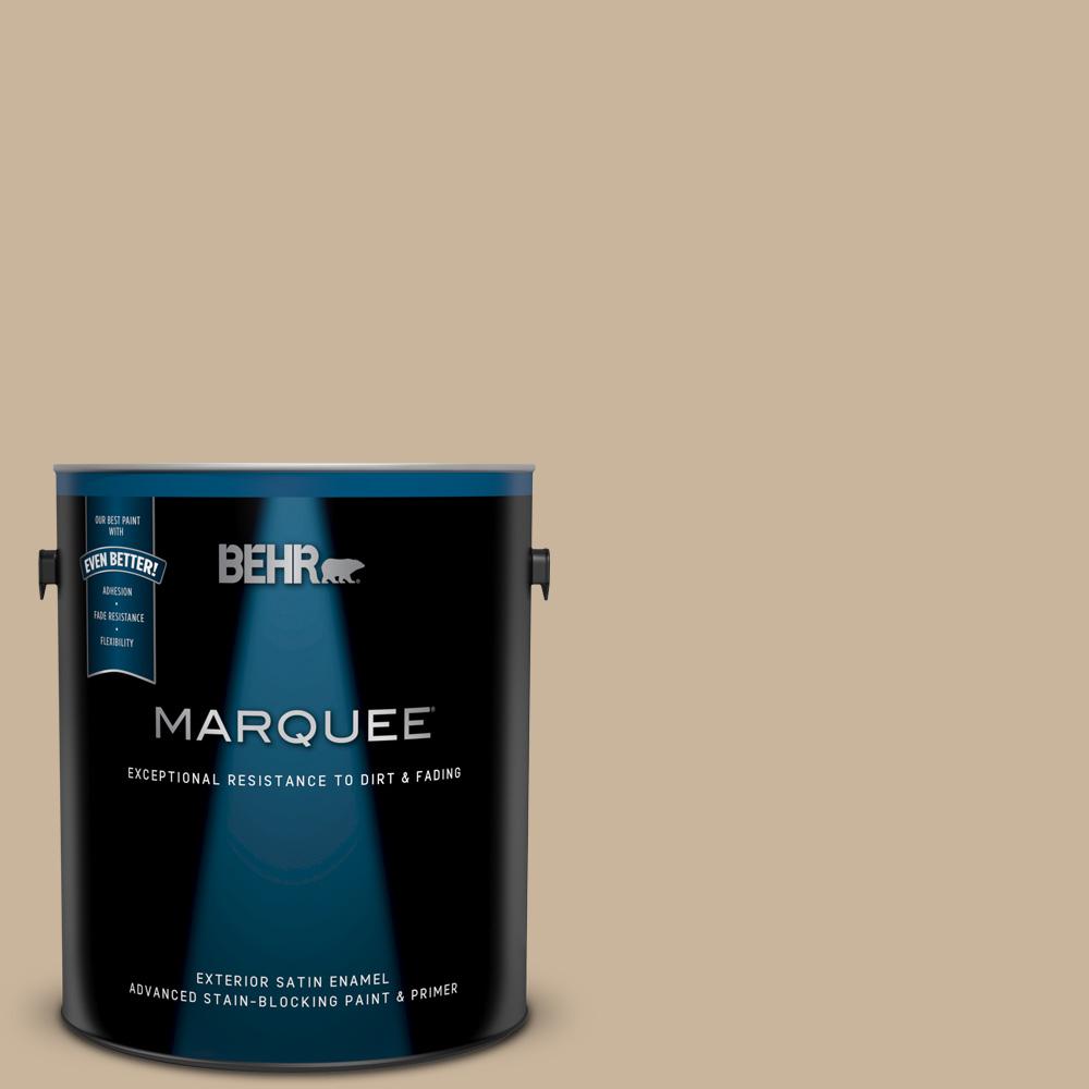 BEHR MARQUEE 1 gal. PPU407 Mushroom Bisque Satin Enamel Exterior