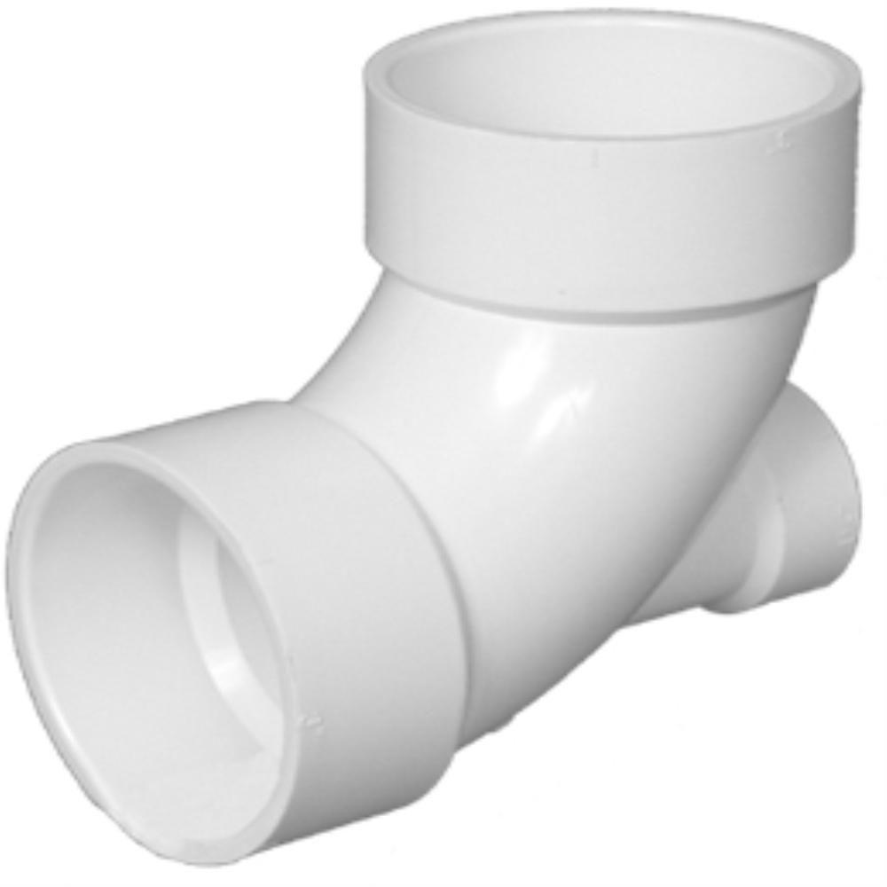 NDS 3 in. PVC Sewer/Drain 90 Degree Hub x Hub Elbow3P02 The Home Depot