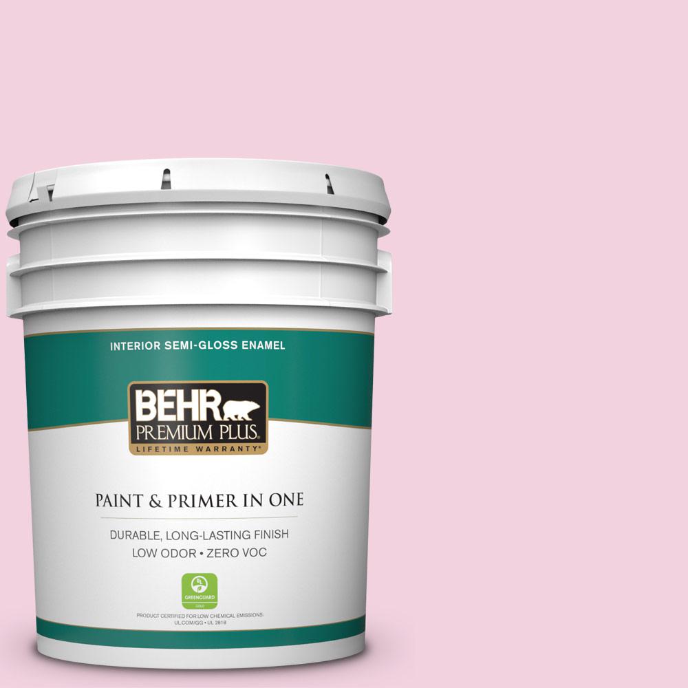 BEHR Premium Plus 5 gal. PMD69 Jute SemiGloss Enamel Zero VOC