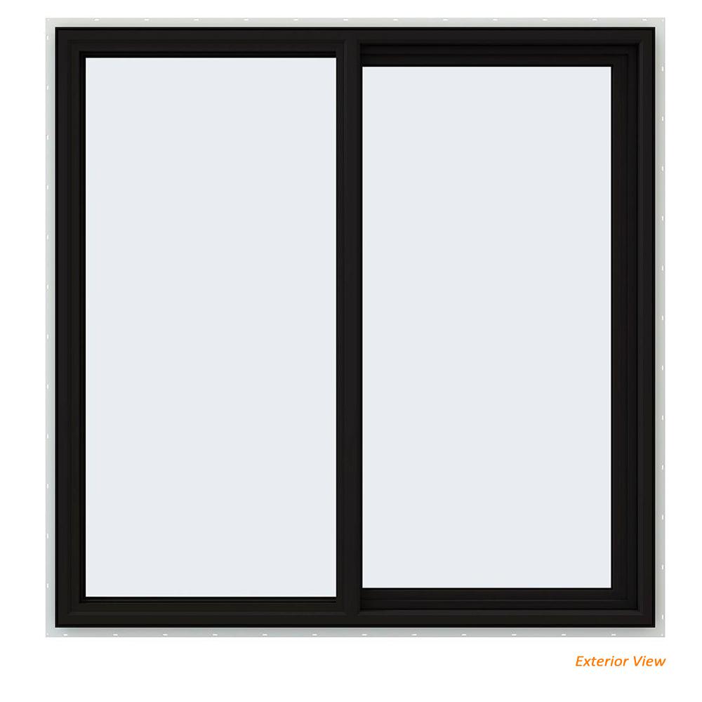 Jeld Wen 47 5 In X V 4500 Series Black Painted Vinyl Right Jeld Wen 47 5 In X V 4500 Series Black Painted