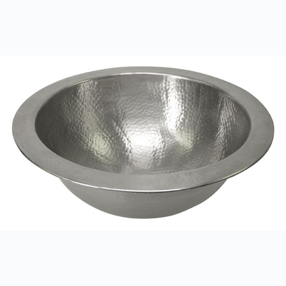 Hammered Pewter Drop In Bathroom Sinks The Home Self Round Bathroom Sink In Hammered Pewter