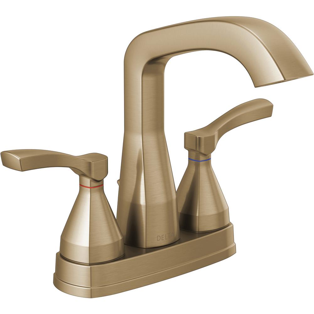 Champagne Bronze Delta Centerset Bathroom Sink Faucets 25776 Czmpu Dst 64 1000 