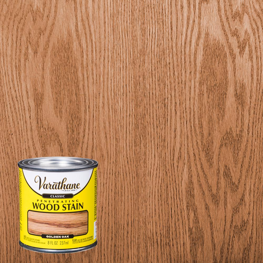 Varathane 8 Oz Golden Oak Classic Wood Interior Stain 339726 The Home Depot