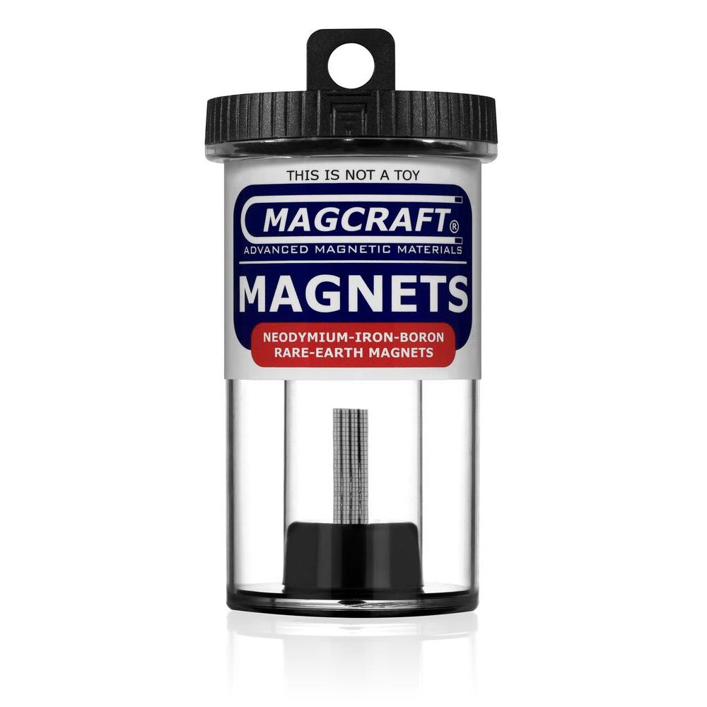 Magcraft Rare Earth 1/16 inch x 1/32 inch Disc Magnet (200-Pack) by Magcraft